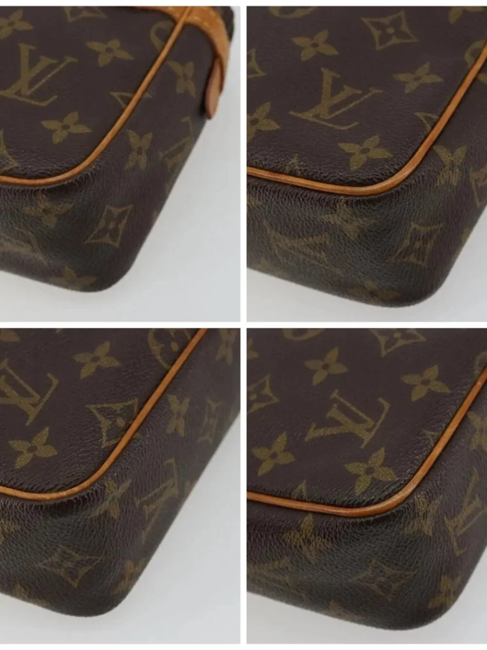 LOUIS VUITTON Monogram Compiegne 23 Clutch Bag M51847 LV Auth ep14103